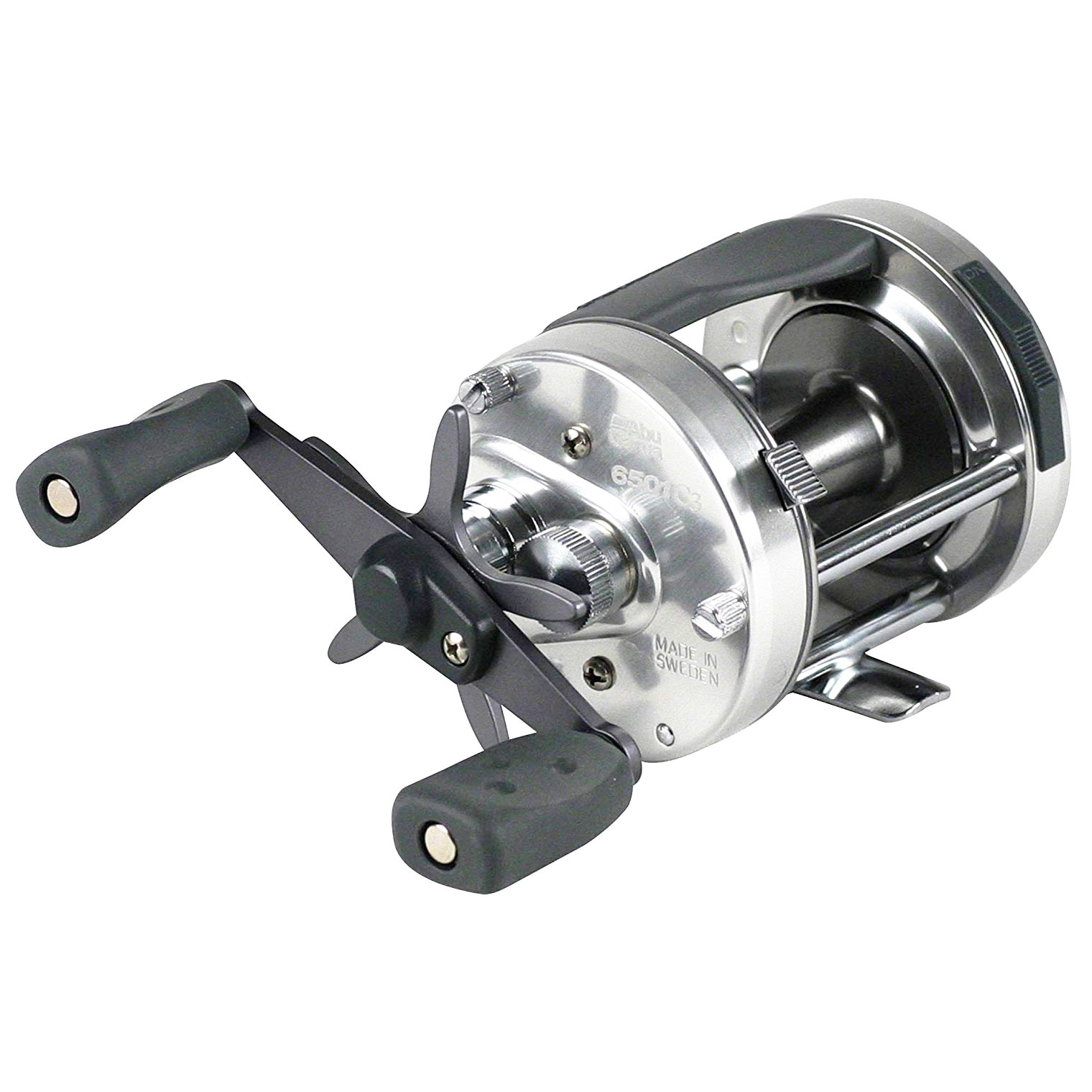 Abu Garcia 6501C3 Ambassadeur C3 Baitcast Round Reel (3 Ball-Bearing, Gear Ratio 5.3:1, Capacity 14/245, Left-handed)