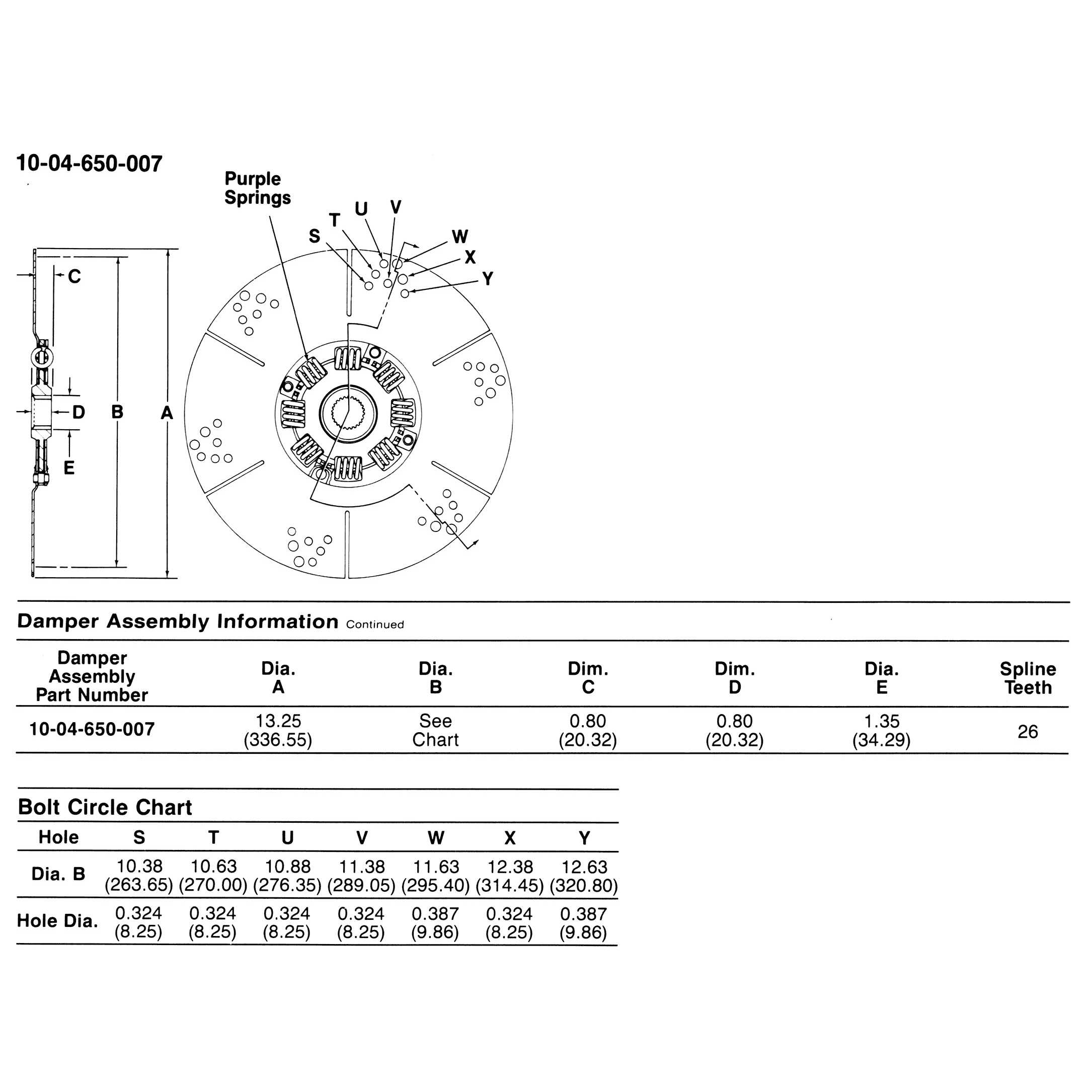 Marine Drive Flex Plate GM Chevy 454 Damper 26 Spline Velvet Drive 1004