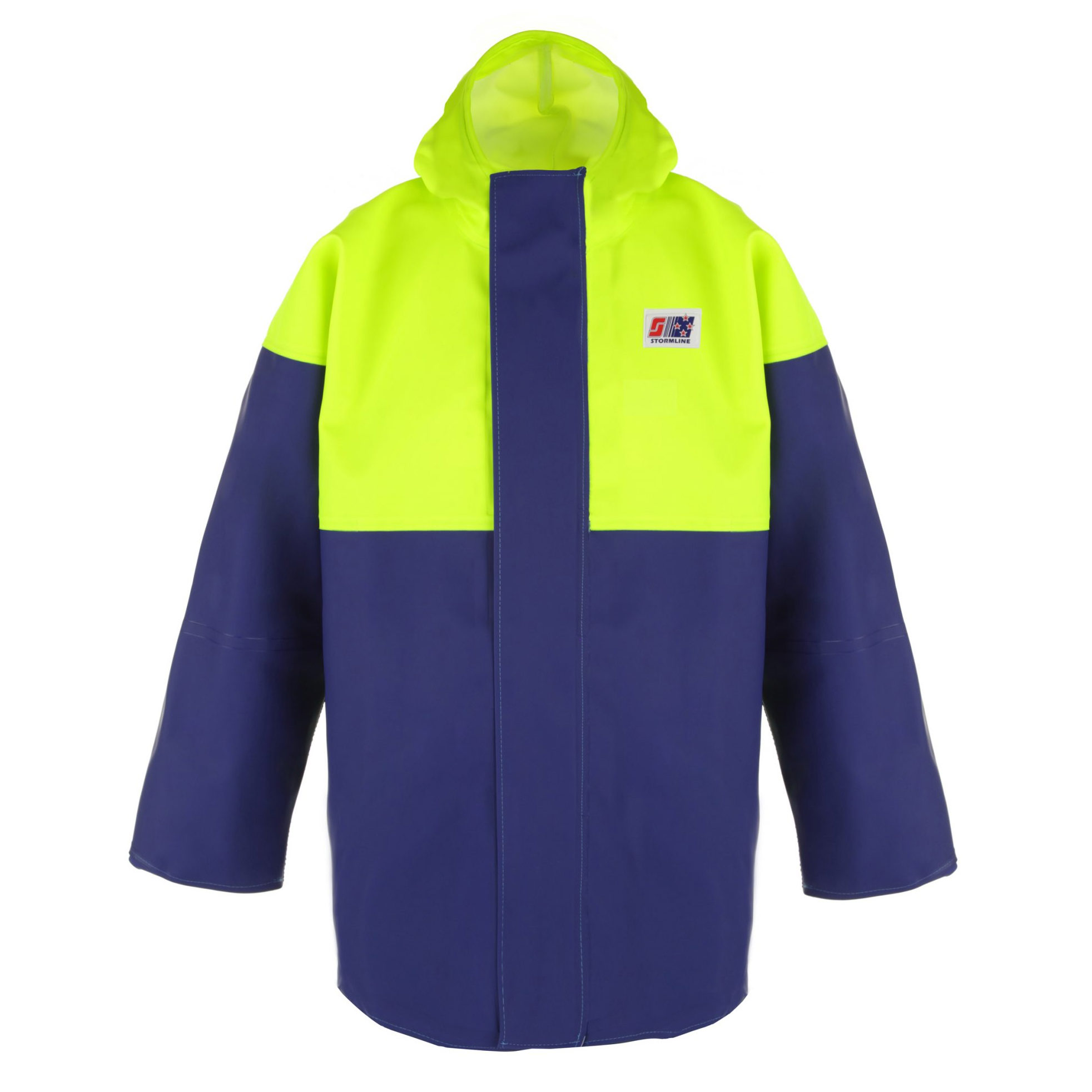 Stormline- Crew 211 Heavy Duty Foul Weather Jacket Large / Blue/Neon