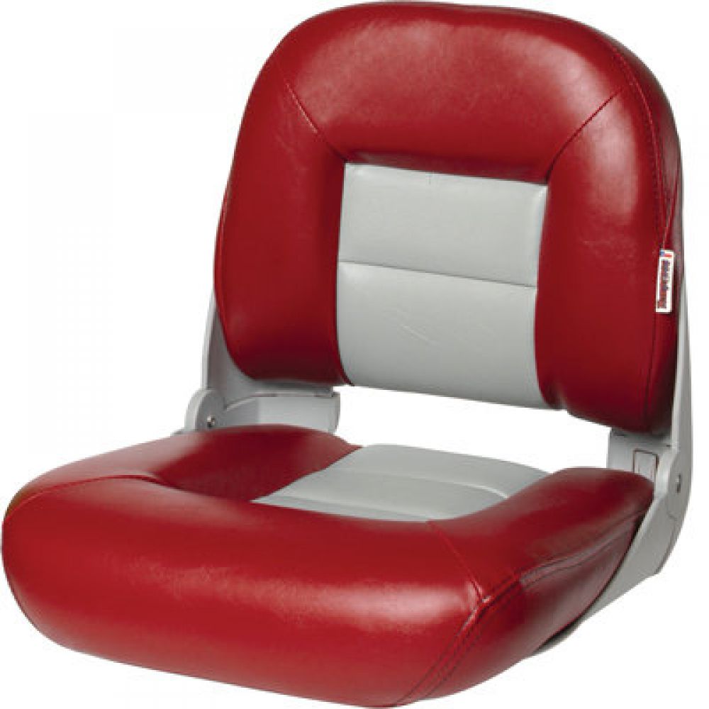 Tempress 54683 Navistyle Low-Back Boat Seat - Red / Gray